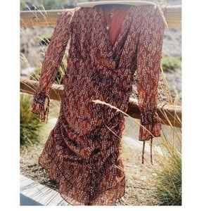 Long sleeve mini dress